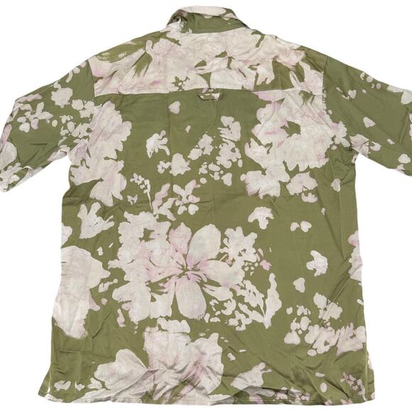 NWT Nicholas Daley Green Calypso Aloha Short Sleeve Shirt Men's Size MEDIUM - Picture 8 of 12